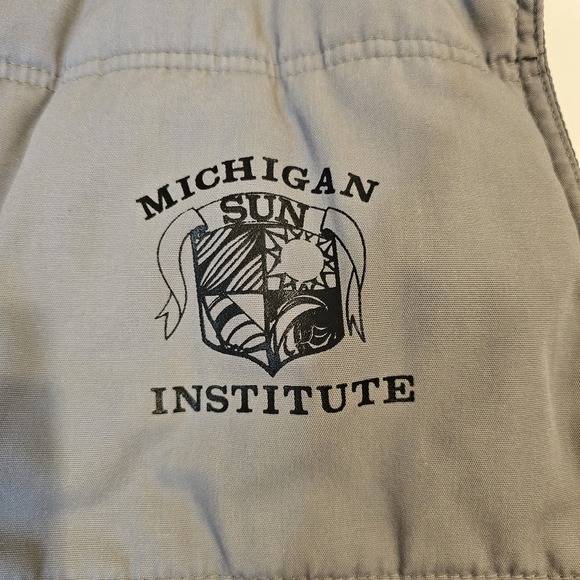 Vintage Dickies Puffer Vest Brass Button Down - Picture 4 of 12